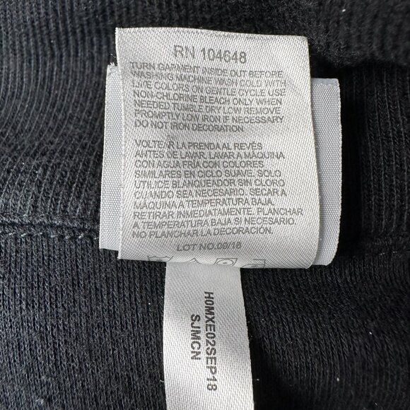 NHL Chicago Blackhawks Hockey Logo 1/4 Zip Pullover Ribbed Sweater Size XL Black - Picture 10 of 12